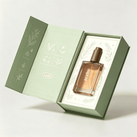 Boîte à parfum personnalisée avec couvercle magnétique à rabat et ruban, boîte à parfum vide, emballage de luxe rigide pour parfum, boîte cadeau