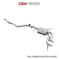 Système de silencieux d'échappement avec double sortie, Valve son actif, pour Hyundai velvet 1.6-1.8T