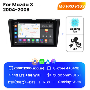 FYT Đầu Dvd Đa Phương Tiện Xe Hơi QLED 7862S Cho <span class=keywords><strong>Mazda</strong></span> <span class=keywords><strong>3</strong></span> 2004-2009 Hệ Thống Điện Tử Ô Tô Video Âm Thanh Xe Hơi 2K - Product Image 3