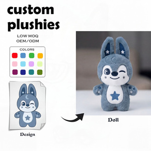 Fabricant de jouets en peluche personnalisés : Jouets de confort moelleux et adorables (Étoile, Lune, Lapin) pour l'heure du coucher, Ours en peluche de 6 pouces, Jouet en peluche chat personnalisé avec chansons religieuses - Product Image 1