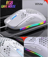 GAZ-M13 7200DPI Mouse Gaming Berkabel, Aksesori Komputer Lampu Latar Rgb USB Laptop