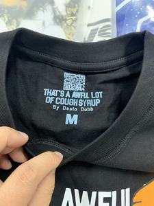 Nouvel Arrivage THAT'S AWFUL COUGH SYRUP T-shirts imprimés pour hommes, coupe ample, 100% Coton, 300 grammes, tricoté, motif lettres, décontracté - Product Image 3
