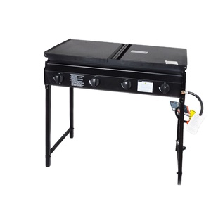 Parrilla de <span class=keywords><strong>Gas</strong></span> para Camping, Parrilla de Propano, Plancha Combinada, Parrilla de <span class=keywords><strong>Gas</strong></span> Plegable de 4 Quemadores con Superficie Plana - Product Image 1