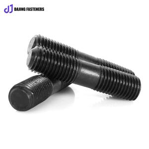 Vis de boulon <span class=keywords><strong>d</strong></span>'<span class=keywords><strong>ancrage</strong></span> noircie à filetage complet de haute résistance de qualité 8.8 pour connecteurs de construction de structure en acier boulons de haute qualité pour - Product Image 3