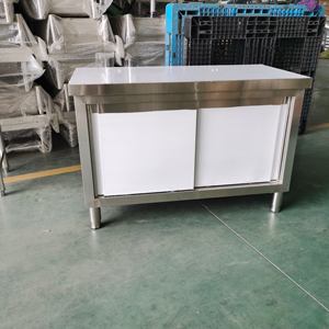 Armoire de travail en acier inoxydable, armoire de <span class=keywords><strong>cuisine</strong></span>, bon marché, équipement de restaurant - Product Image 5