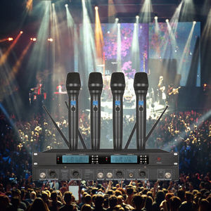 저렴한 가격의 UHF 4채널 핸드헬드 다이내믹 장거리 무선 마이크로폰 (슈어용) - Product Image 6