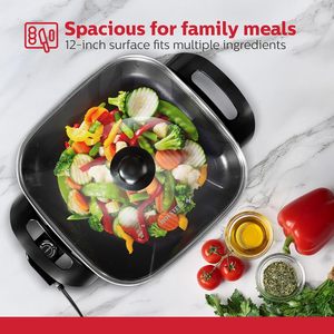 Nonstick Programmable Slow Cooker Pfas-free Removable Lid and Pot <b>Electric</b> <b>Hot</b> <b>Plate</b> - Product Image 3