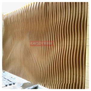 Hochwertige Metalldach platte Zwischendecke Faux Plafond Aluminium 3D Wave abgehängte Deckende ko ration - Product Image 6