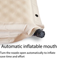 Matelas pneumatique de camping automatique en polyester de haute qualité au design moderne, imperméable, pliable, taille et couleur personnalisables