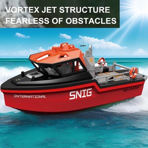 KK 2.4G RC <span class=keywords><strong>bateau</strong></span> <span class=keywords><strong>de</strong></span> <span class=keywords><strong>sauvetage</strong></span> modèle turboréacteur à grande vitesse sans brosse <span class=keywords><strong>bateau</strong></span> électrique télécommande hors-bord jouet batterie Pack cadeau paquet - Product Image 2