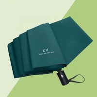 Parapluie de protection solaire UV automatique à 3 plis personnalisé avec impression de logo Promotion bon marché pour cadeaux d'affaires Parapluie publicitaire