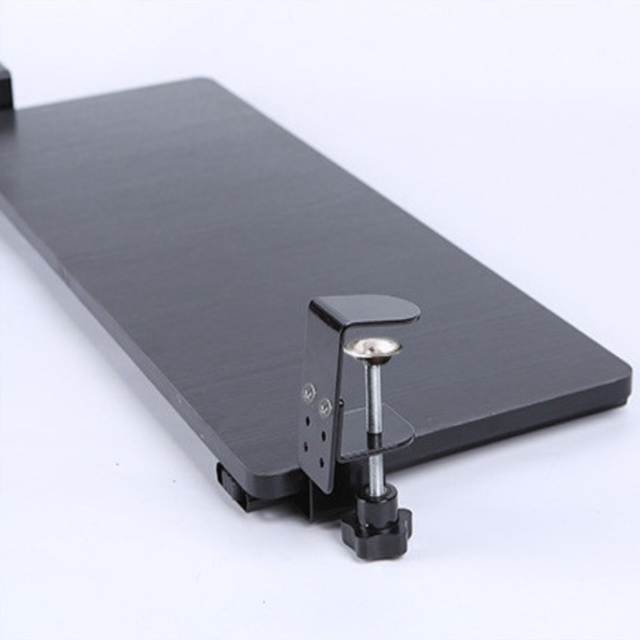 Sliding Clamp on Under Desk Keyboard Tray