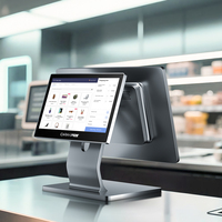 Nouvelle conception de caisse enregistreuse tactile tout-en-un avec système POS Windows 10 pour les supermarchés, compatible avec Windows 11