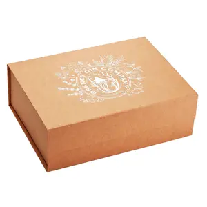 High Quality Custom Logo Eco Friendly Kraft Paper Luxury Foldable Folding Clothing Box Packaging For Abayas