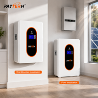 Batterie murale PATTERN 314Ah LiFePO4 25.6V 350Ah, 6000 cycles, pour stockage d'énergie solaire domestique