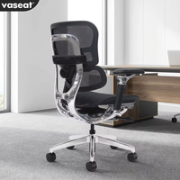 Chaise de bureau ergonomique de direction haut de gamme en maille avec double dossier et accoudoirs en aluminium 8D pour commande en gros