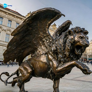 Large Size Black <strong>lion</strong> Bronze <strong>Statue</strong> with wings Life Size Brass <strong>lion</strong> <strong>Statues</strong> for Sale - Product Image 1