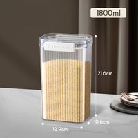 Rétro pot scellé en plastique transparent avec de multiples capacités bonne performance d'étanchéité étanche aux insectes