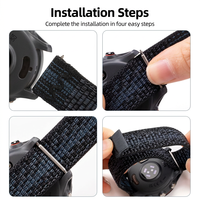 Bracelet de montre en nylon tressé alpin 22 mm à libération rapide pour Garmin Forerunner 970 265 255, sangle extensible pour homme