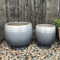 Grosir Pot Pot bunga desain minimalis Pot pembakaran keramik dalam ruangan besar untuk penggunaan Rumah & Taman di lantai dari Vietnam