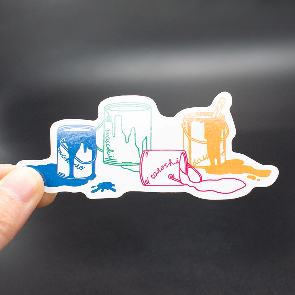 vinyl sticker with glossy lamination example