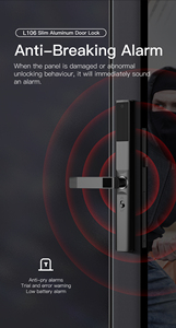 Không thấm nước tuya thông minh khóa App nhôm thông minh mật khẩu thẻ cửa thông minh Khóa vân tay trượt cửa kính khóa - Product Image 6