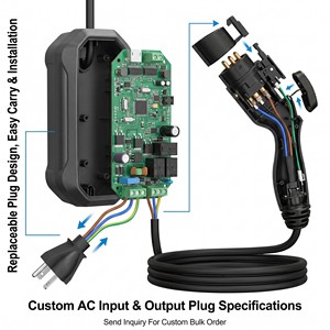 Chargeur <span class=keywords><strong>de</strong></span> voiture électrique portable professionnel 7 kW NACS 32A pour <span class=keywords><strong>camping</strong></span> extérieur, prêt à l'emploi, direct usine - Product Image 4