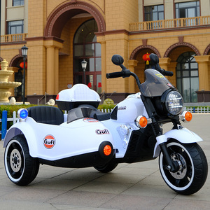 Moto électrique pour enfants avec side-car, rechargeable, deux places, jouet pour garçons et filles - Product Image 2