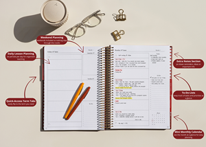 2026 planificador diario para profesores, planificador mensual personalizado, diario académico, cuaderno en espiral, organizador para estudiantes escolares, <span class=keywords><strong>Agenda</strong></span> diaria - Product Image 6