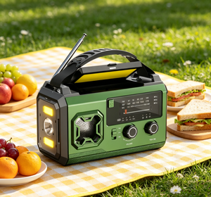 Nouvelle <span class=keywords><strong>radio</strong></span> <span class=keywords><strong>Internet</strong></span> portable 20000 mAh AM/FM avec haut-parleur, grande capacité, alimentation solaire, batterie rechargeable, LED, pour extérieur et situations d'urgence - Product Image 1