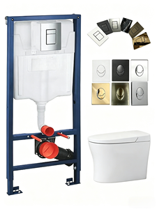 Cisterna Oculta de HDPE para Inodoro Suspendido en la Pared, Tanque de Agua Oculto de Doble Descarga con Fácil Instalación, Ahorro de Agua - Product Image 1