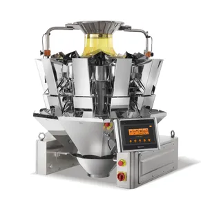 Mesin pengisi buah otomatis Multihead kacang mesin Timbang kombinasi mesin pengemasan kacang