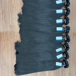 Extensions de cheveux humains vierges vietnamiens de luxe, style lisse naturel, couleur noire naturelle, trame de cheveux, texture naturelle, cuticules alignées - Product Image 3