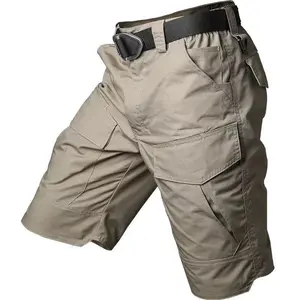 Nuovi pantaloncini Cargo tattici da uomo all'ingrosso di buona qualità da palestra con pantaloncini da allenamento mimetici tascabili