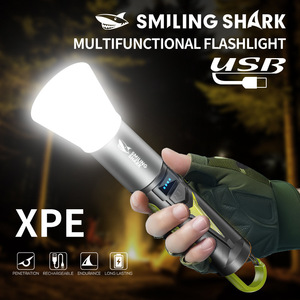 Smiling Shark Multifunctional <b>Flashlight</b> XPE USB <b>Rechargeable</b> LED Outdoor Camping Light - Product Image 1