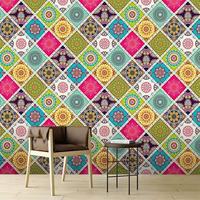 Wallpaper Mural Istana Arab Kustom OEM Grosir Pabrik, Seni Dinding 3D Islami, Pelapis Dinding Hotel Villa Majlis