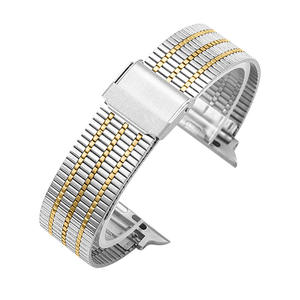 Correa de malla metálica para Apple Watch de 20 mm y 22 mm con hebilla de acero inoxidable para relojes inteligentes Samsung y Huawei - Product Image 5