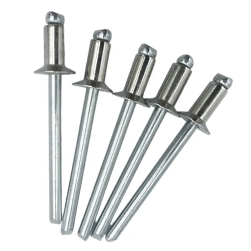 Remaches pop ciegos de acero inoxidable 3,2/4,0/4,8 en stock remaches pop avellanados de extremo abierto para equipos eléctricos
