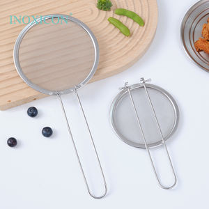 ช้อนโฟมกระชอนกรองน้ำมันสำหรับทอดกระชอนที่ตกค้างที่จับพับได้เครื่องมือในครัวอาหารตาข่ายสแตนเลสเกรดอาหาร - Product Image 4