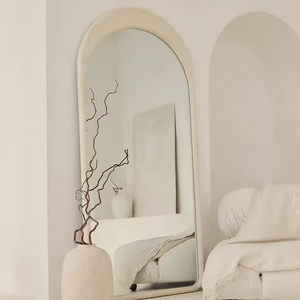 Miroir sur pied de style baroque européen de luxe, en bois massif, avec <span class=keywords><strong>verre</strong></span> trempé de 6 mm, pour la salle de séjour - Product Image 5