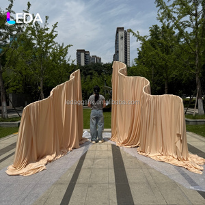 LEDA Cadre Métallique Ondulé en S à Hauteur Réglable, Idéal pour Décoration de Mariage et Événements Extérieurs – Meilleure Vente - Product Image 3