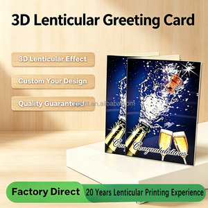 <span class=keywords><strong>Carte</strong></span> de vœux personnalisée en 3D lenticulaire, joyeux anniversaire, Noël, Saint-Valentin, <span class=keywords><strong>carte</strong></span> de félicitations, cartes de vœux avec enveloppe - Product Image 1