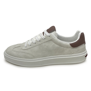 Nouveau style de chaussures décontractées basses pour hommes semelles épaisses de haute qualité fermeture à lacets doux respirant anti-dérapant petit design blanc - Product Image 1