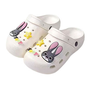 Sandales d'été tendance pour femmes Yearning, à talons hauts, ornées de cristaux, avec trous, série de couleurs macaron, pour intérieur et extérieur, 3 cm - Product Image 1