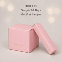 Matte Babyrosa Goldfolie Starre Geschenkbox mit Individueller Bedruckung für Kosmetik Hautpflege Schönheit Tuck-End Faltkarton Luxusverpackung