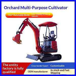 Mini-excavatrice agricole, mini-excavatrice pour creuser le sol, verger, serre, remise en état, mini-excavatrice miniature pour la maison - Product Image 1