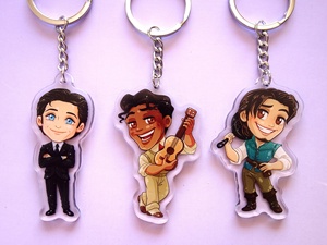 OEM ODM Présentoirs et Breloques en acrylique, thèmes Héros et Princes (Aladdin, Éric, Li Shang, la Bête, Naveen, Flynn Rider), Cadeaux mignons - Product Image 5
