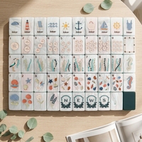 Nouvel ensemble de mahjong en acrylique vert 2026, collection East Coast 160, pour 4 personnes – Cadeau de luxe élégant pour divertissement adulte