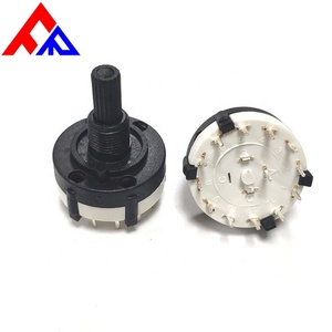 Interruptor Rotatorio de Plástico Aislado de 1/2/3/4/5/6/7/8/9/10/11/12 Posiciones, 26mm, Venta Directa de Fabricante Profesional - Product Image 4