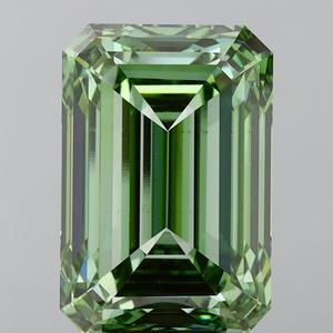 Émeraude 3,00 ct, vert vif fantaisie, VS1, taille émeraude, certifiée IGI, cultivée en laboratoire, directement d'Inde - Product Image 1